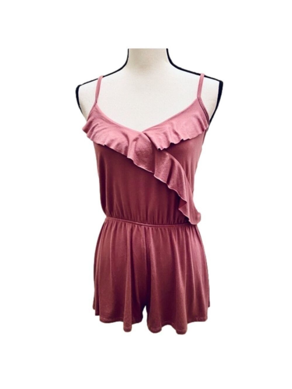 Pink Ruffle Romper Size Small - Picture 2 of 11